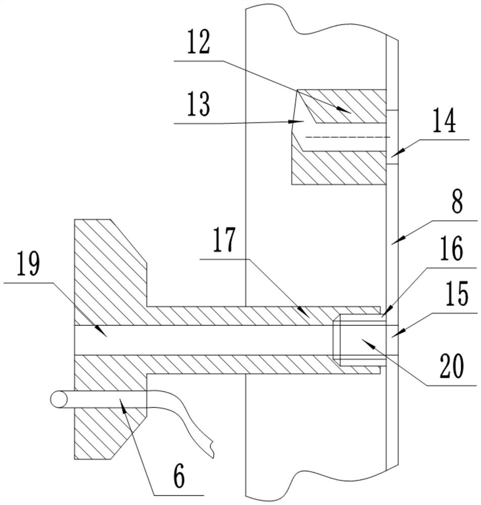 Anti-falling stomach tube device for digestive department nursing