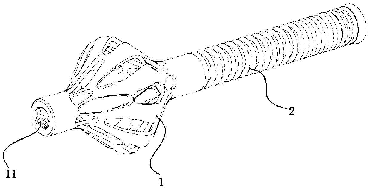 Vertebral body internal expansion device based on three-column fixation, implantation sleeve and implantation method