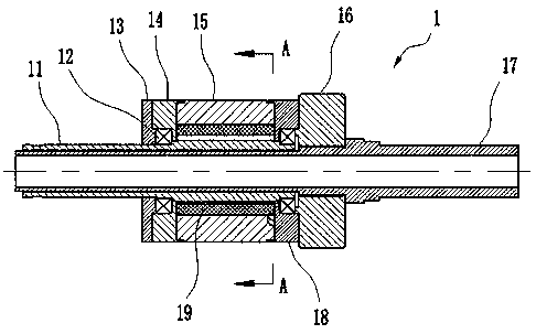 Urban underground pipeline rotary spraying repairing device