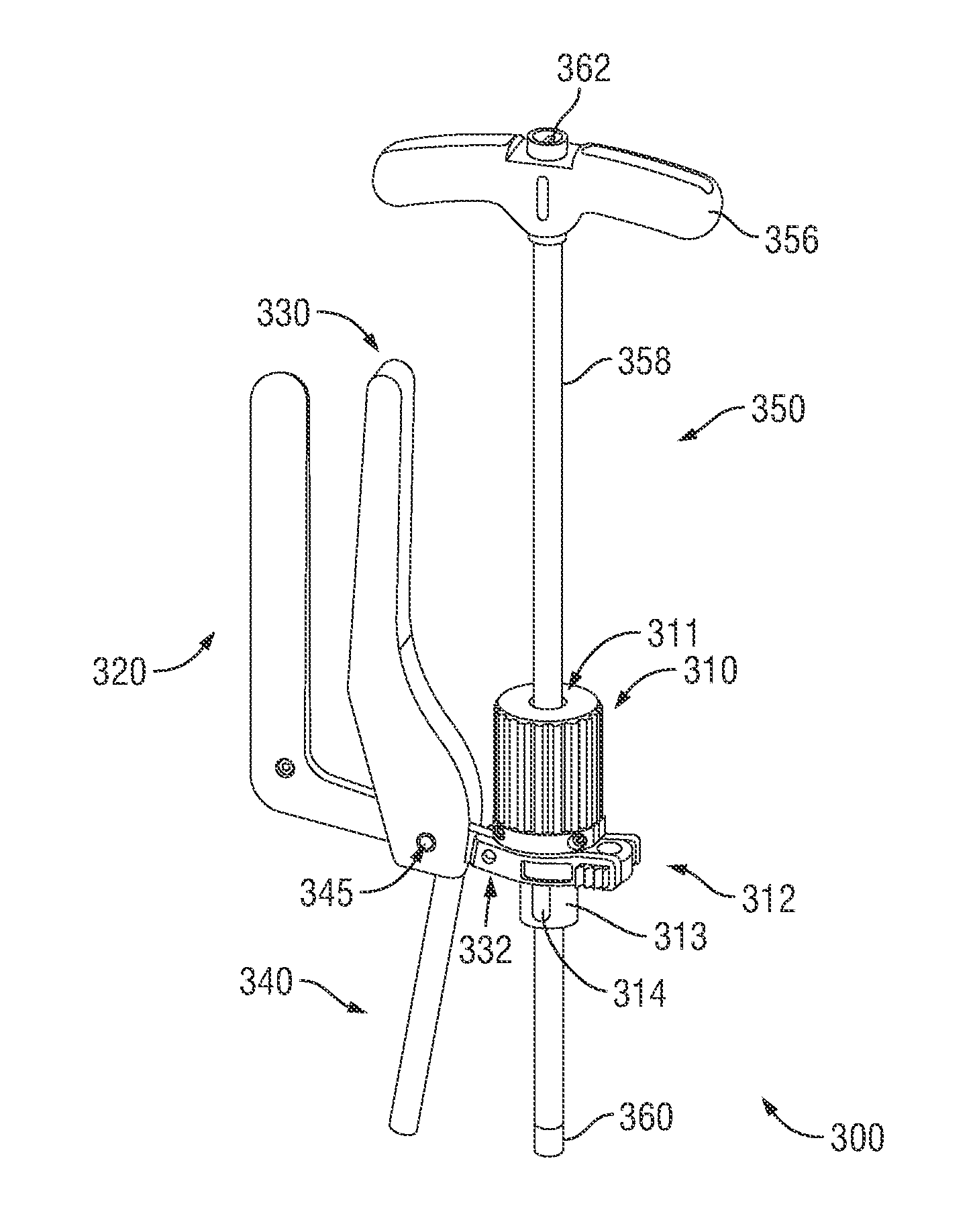 Surgical instrument with integrated compression and distraction mechanisms