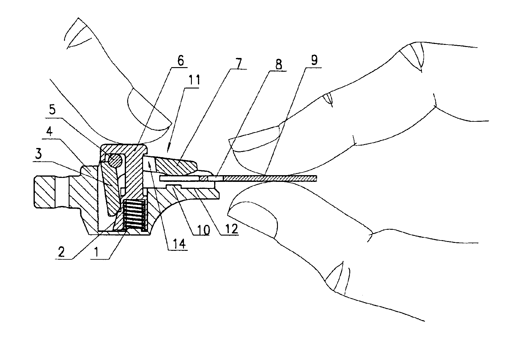 Blade clamp mechanism