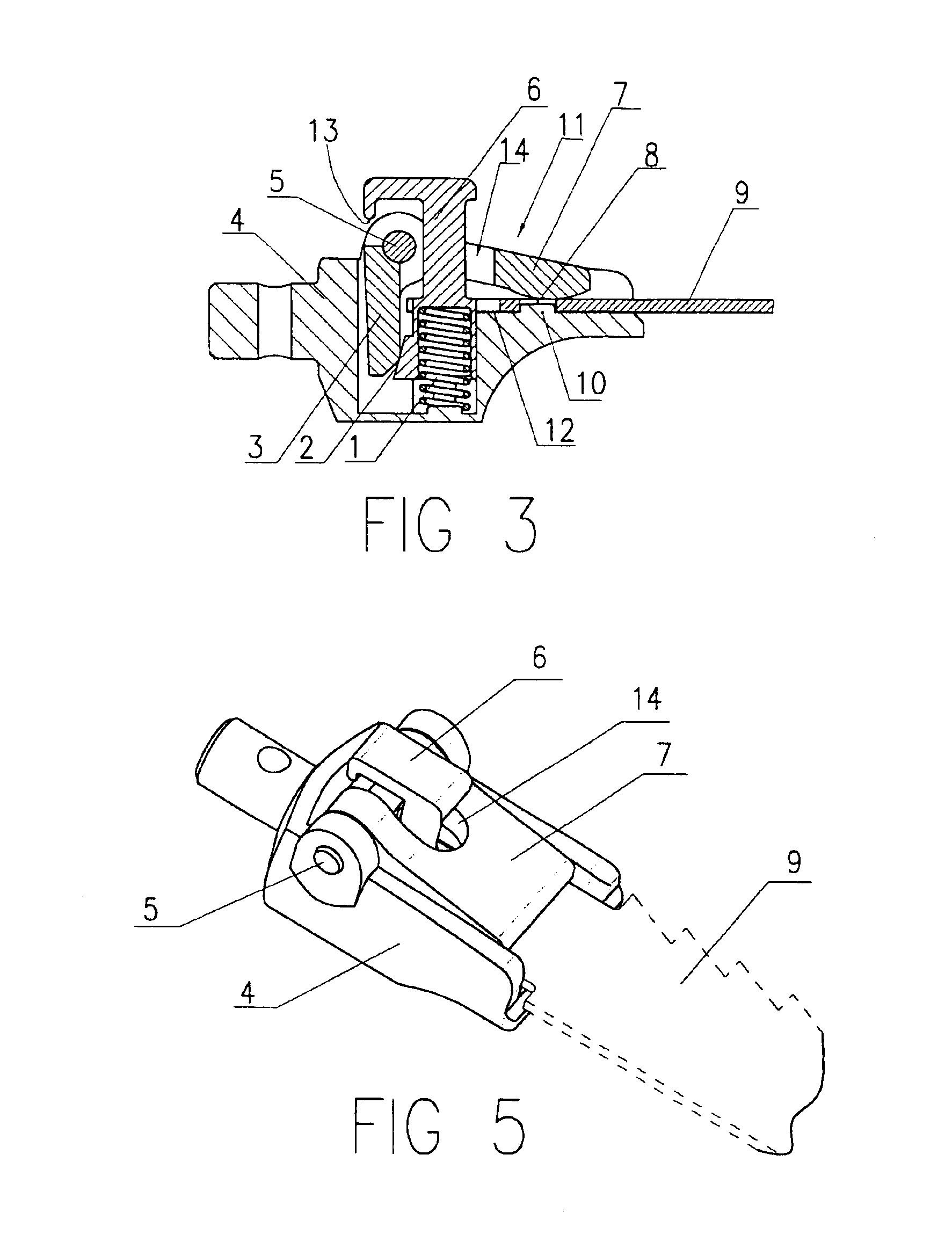 Blade clamp mechanism