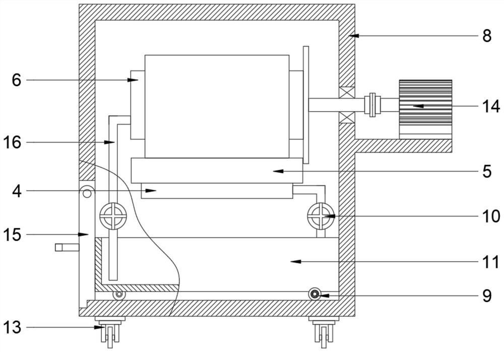 Dust-proof winding device for water pumping pipe belts for water conservancy project