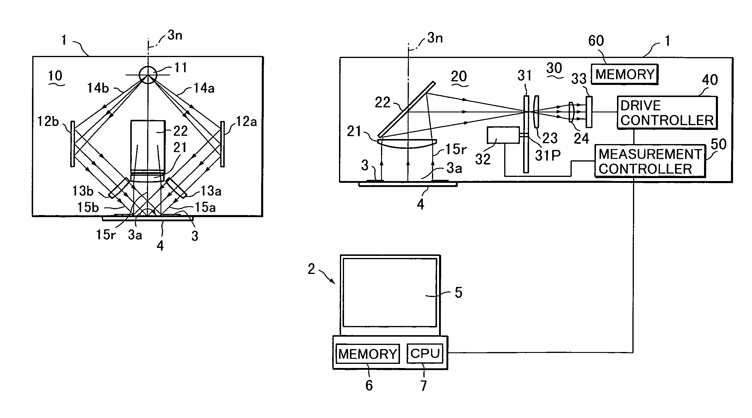 Test chart color measuring system and a color output apparatus correcting system