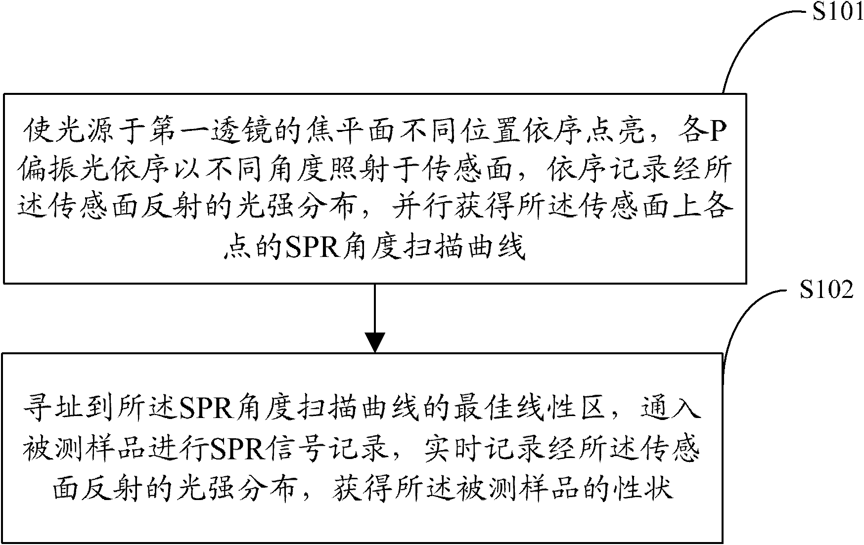 System and method for surface plasmon resonance sensing detection