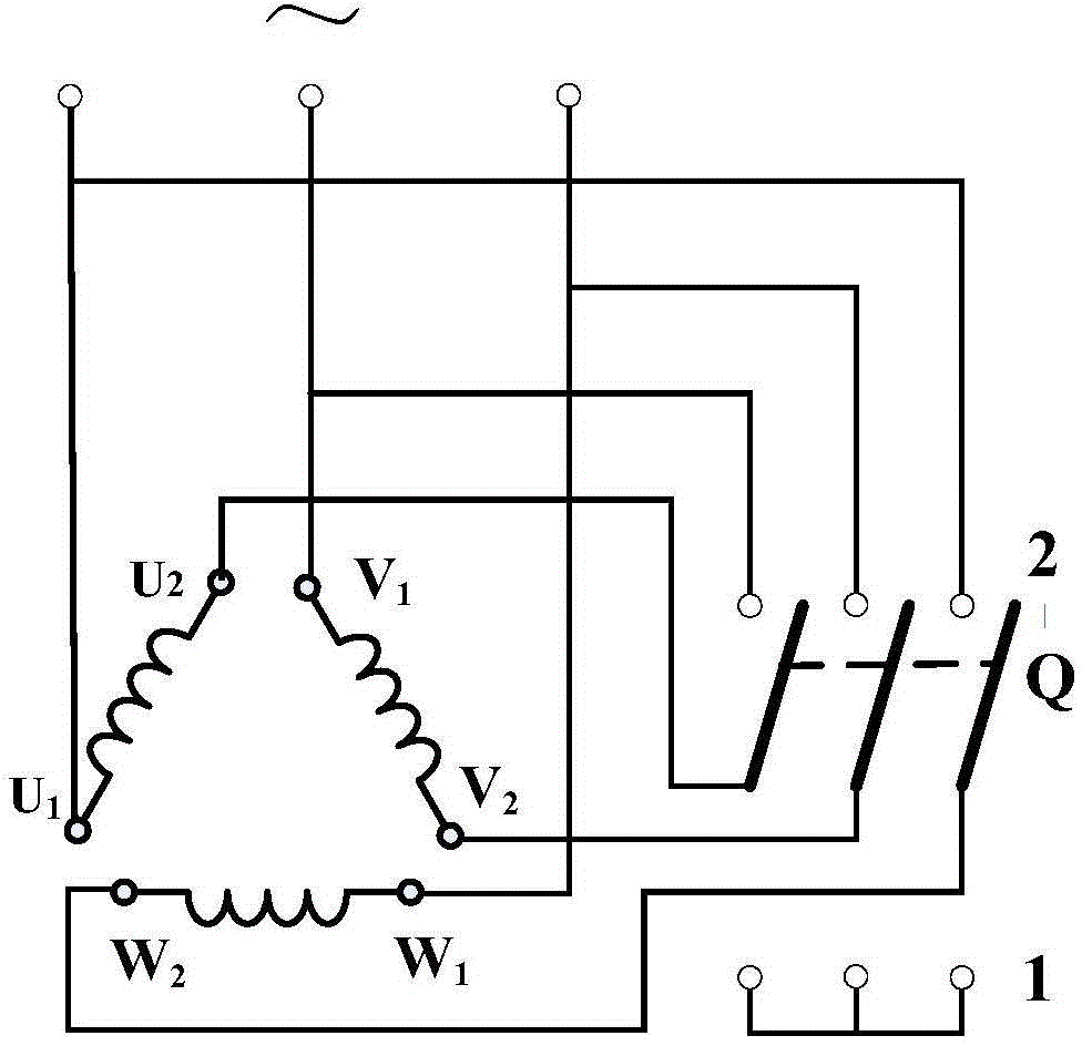 Switching control system and method for permanent-magnet synchronous motor winding