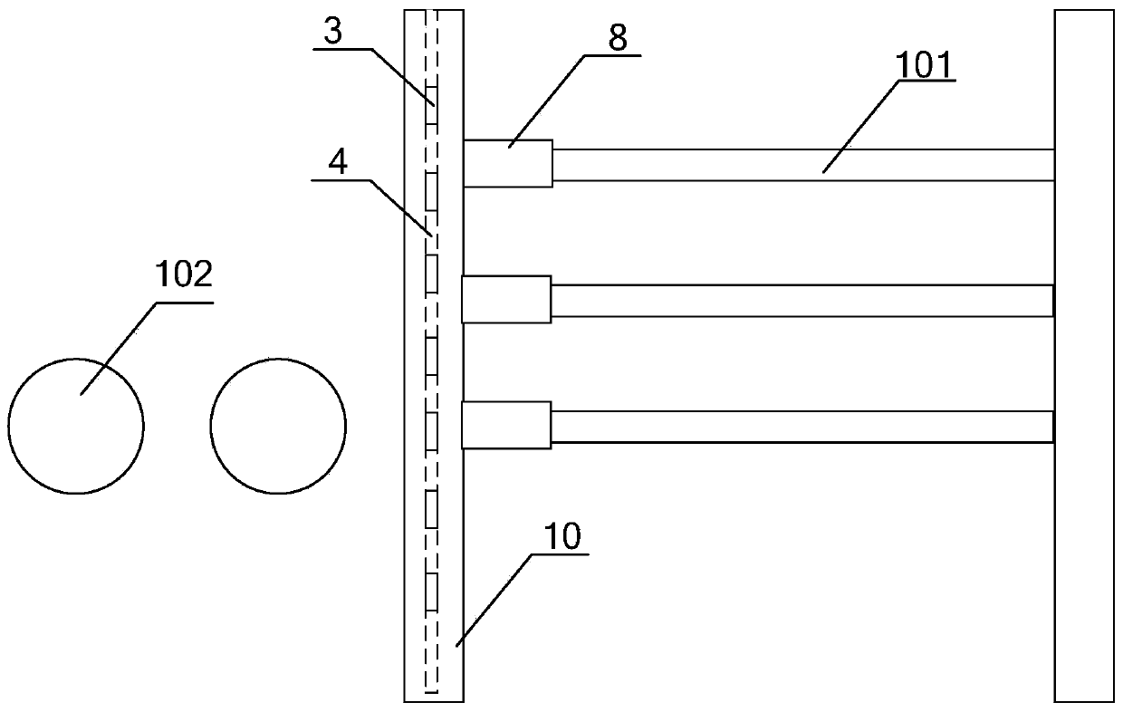 Real-time detection and control system and method for displacement and deformation of foundation pit support body