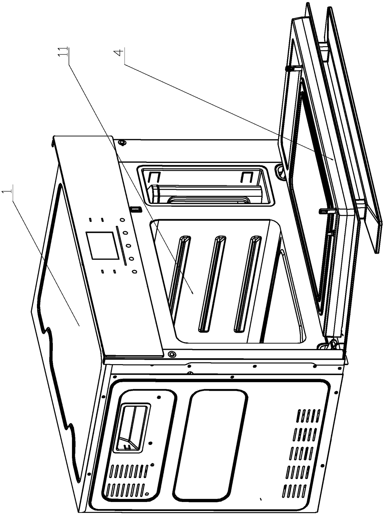 An all-in-one steamer and microwave oven