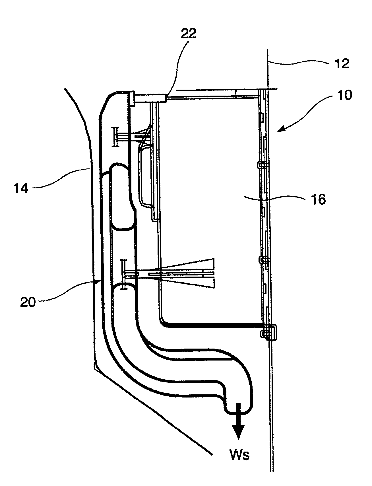 Water tank for refrigerator