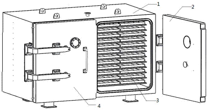 Sealed type negative pressure vacuum drying oven