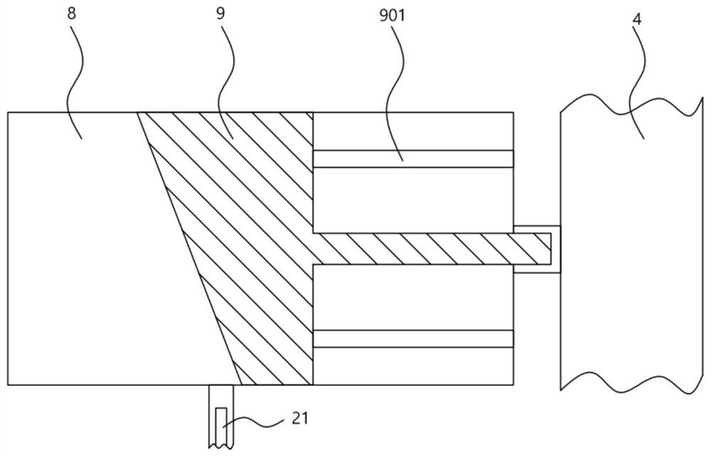 Mung bean seed germination device with quantitative water adding function