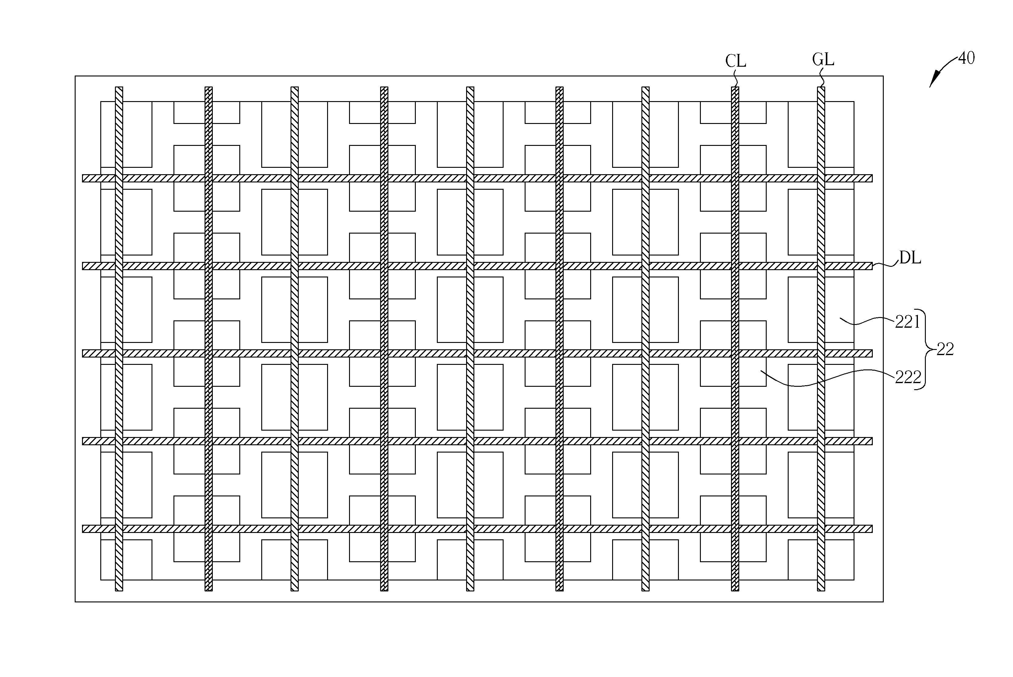 Capacitive touch display panel