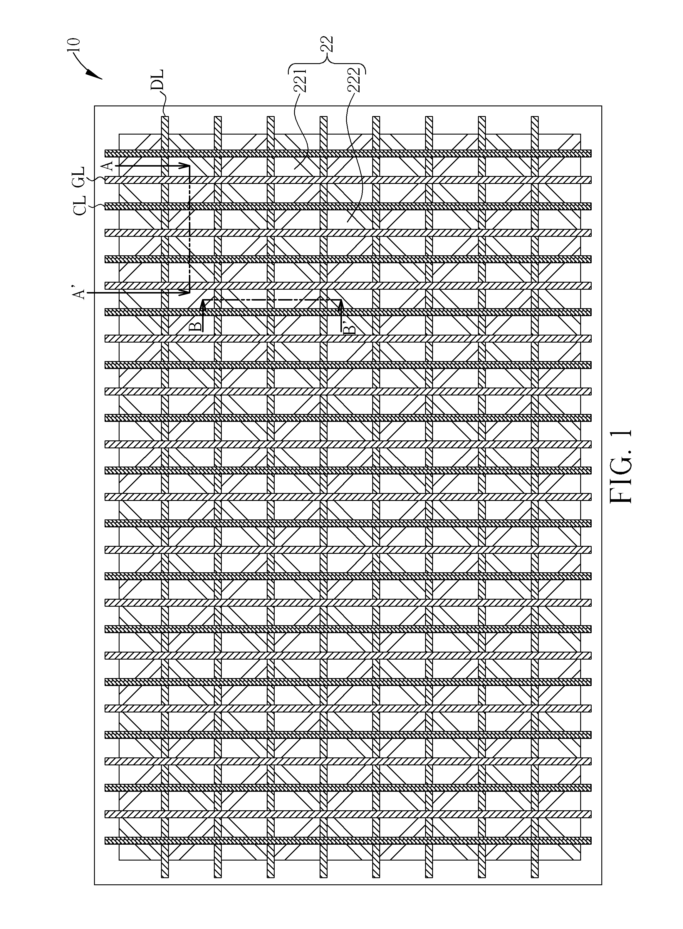 Capacitive touch display panel