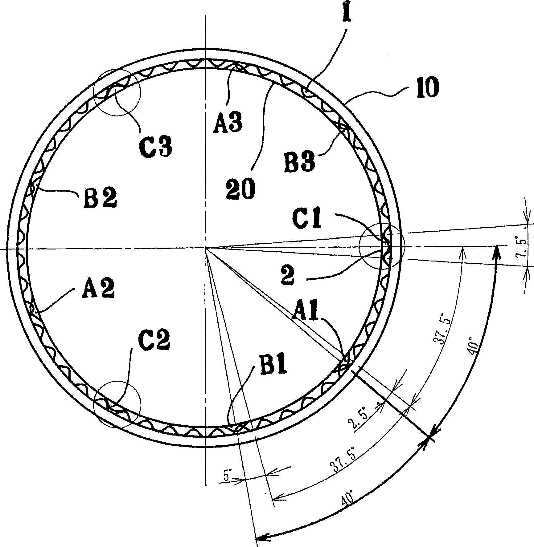 Locking device of cap