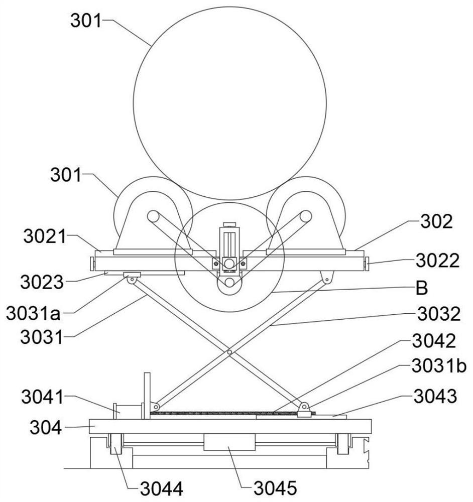 Rail type welding device for pipeline