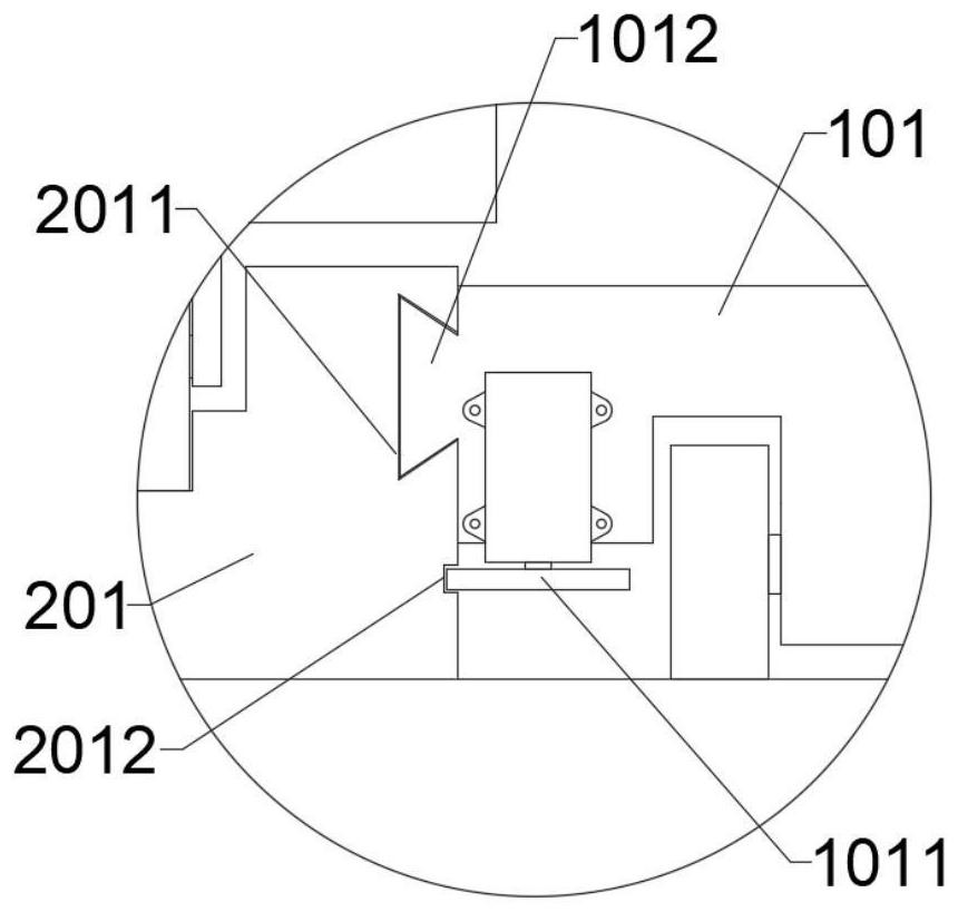 Rail type welding device for pipeline