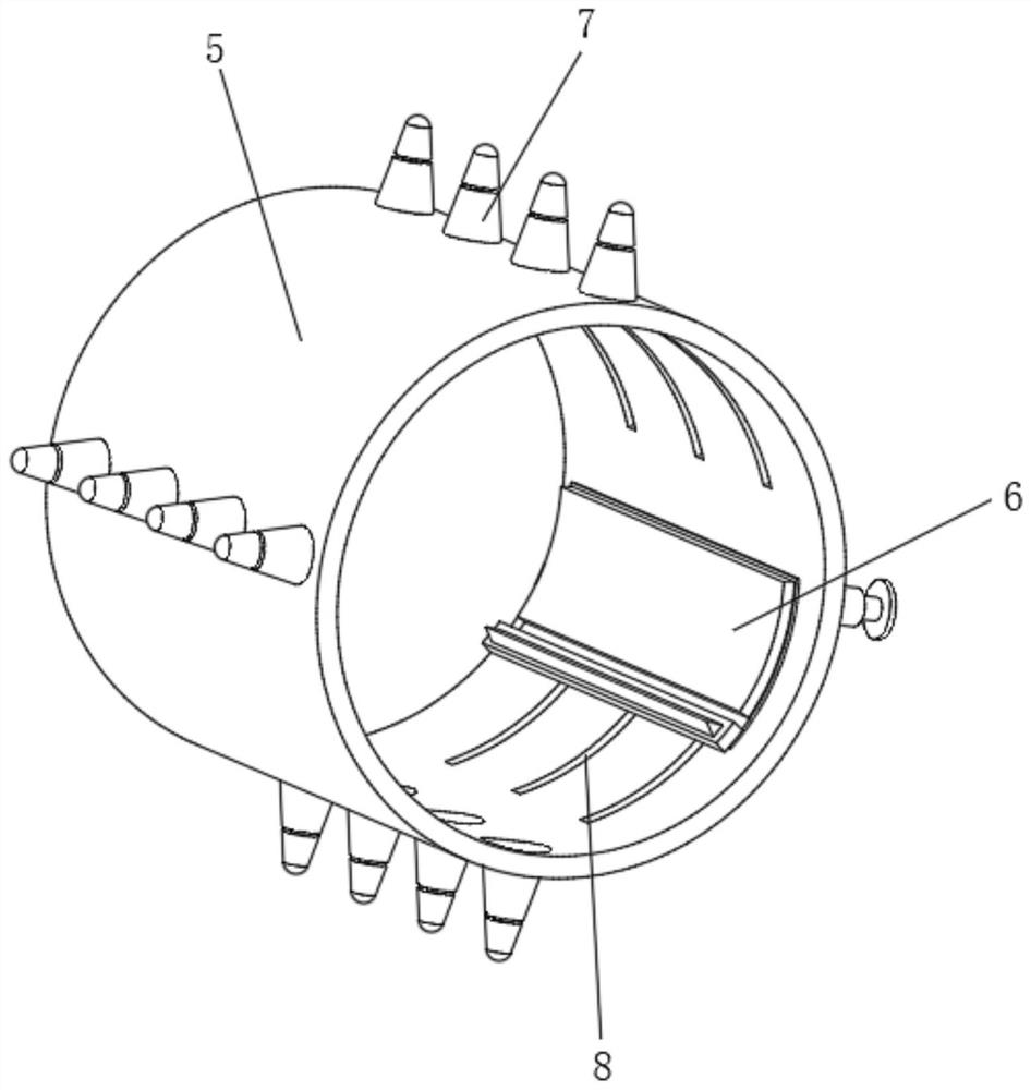 Metal part polishing device