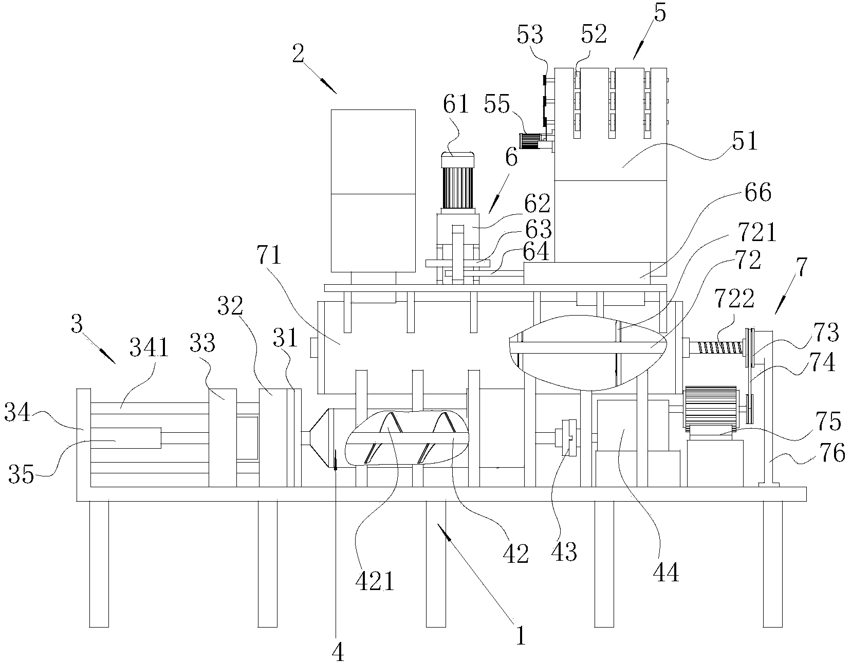 Energy-saving waste scrap iron and waste plastic mixer