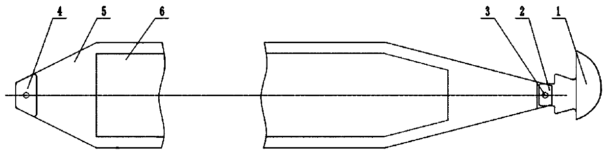 Offshore carbon fiber wind power blade lightning protection system