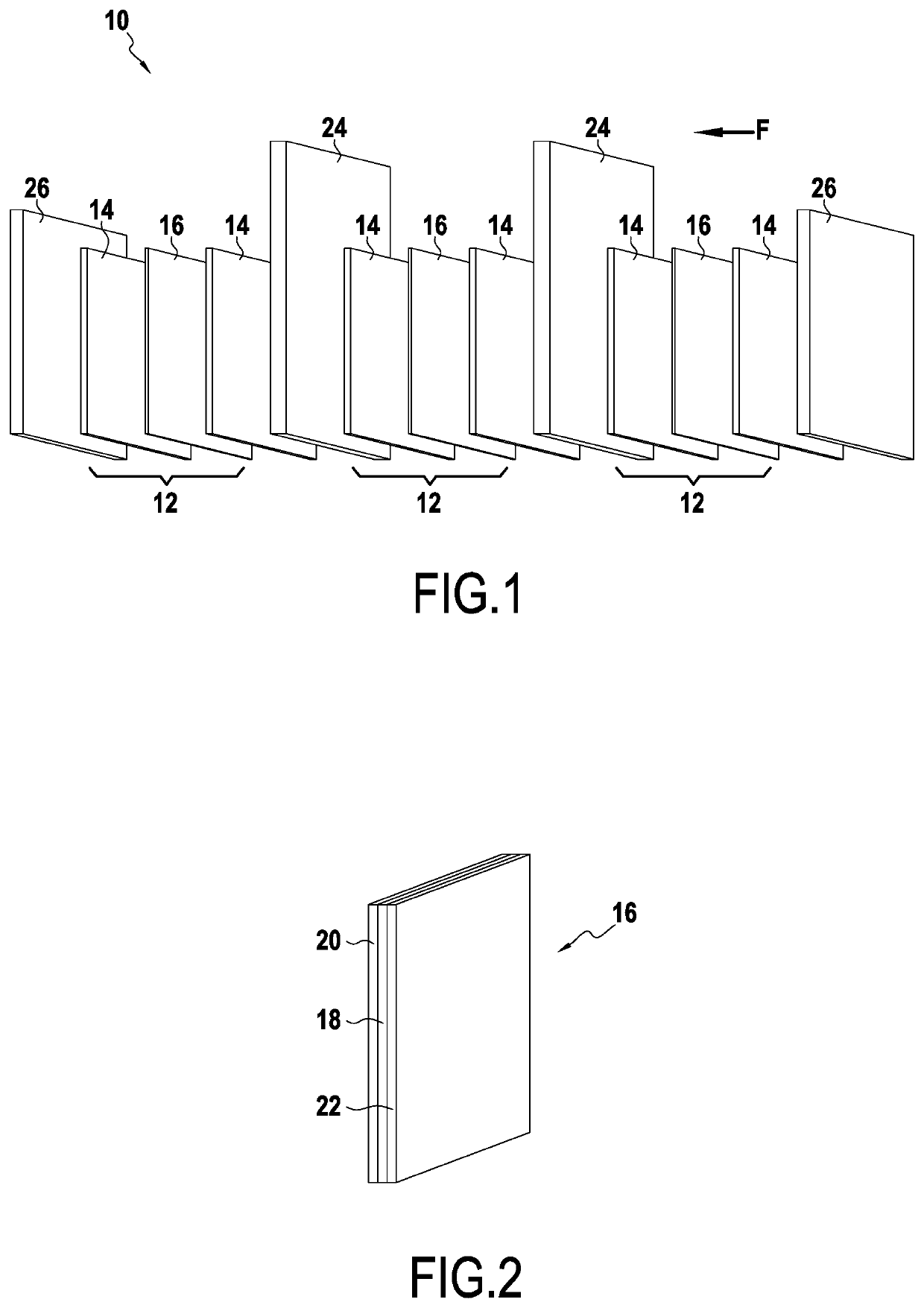 Fuel cell provided with a temperature-control system and method for thermal control of the cell