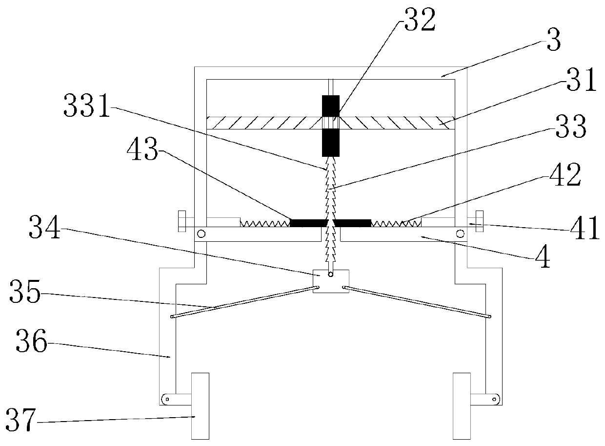 A mechanical arm for handcart cargo loading and unloading