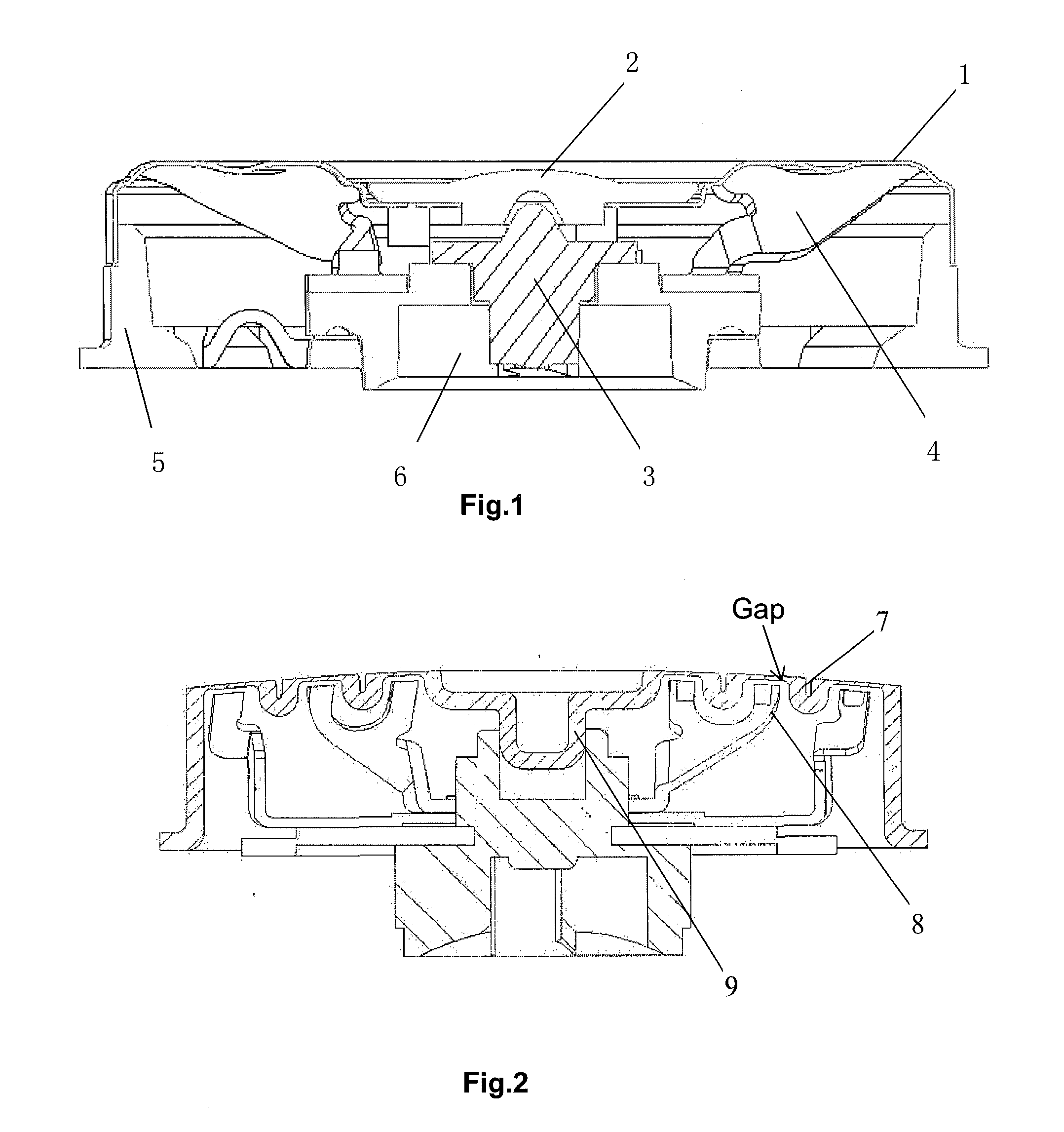 Rotary electric shaver head