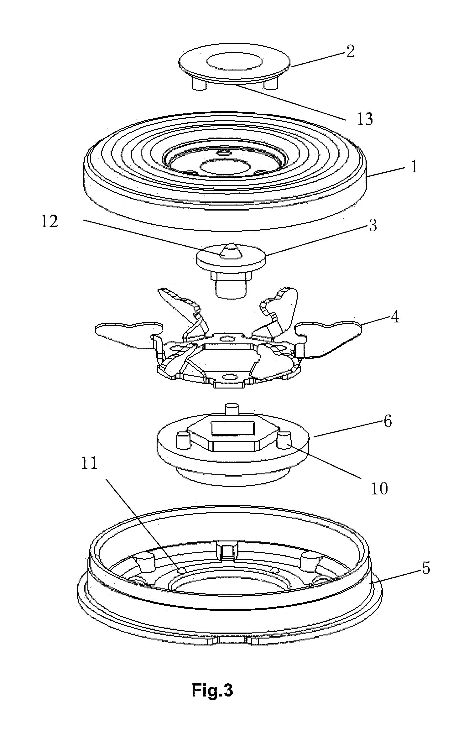 Rotary electric shaver head