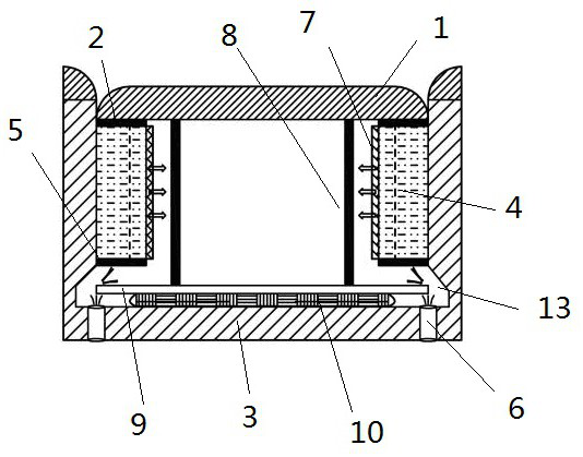 Temperature-adaptive water storage and drainage integrated water permeable brick