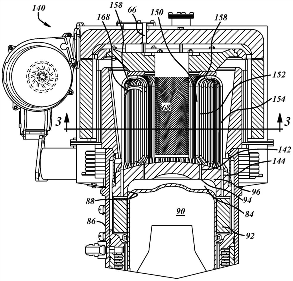 A tubular reactor serving as a combustor and heat exchanger