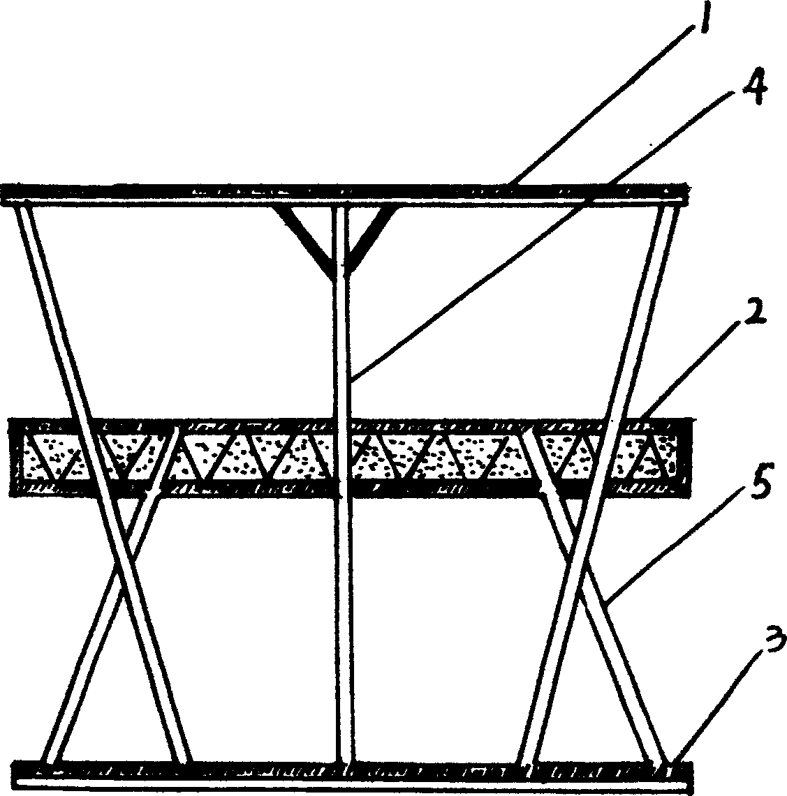 Floating structure with double bottoms