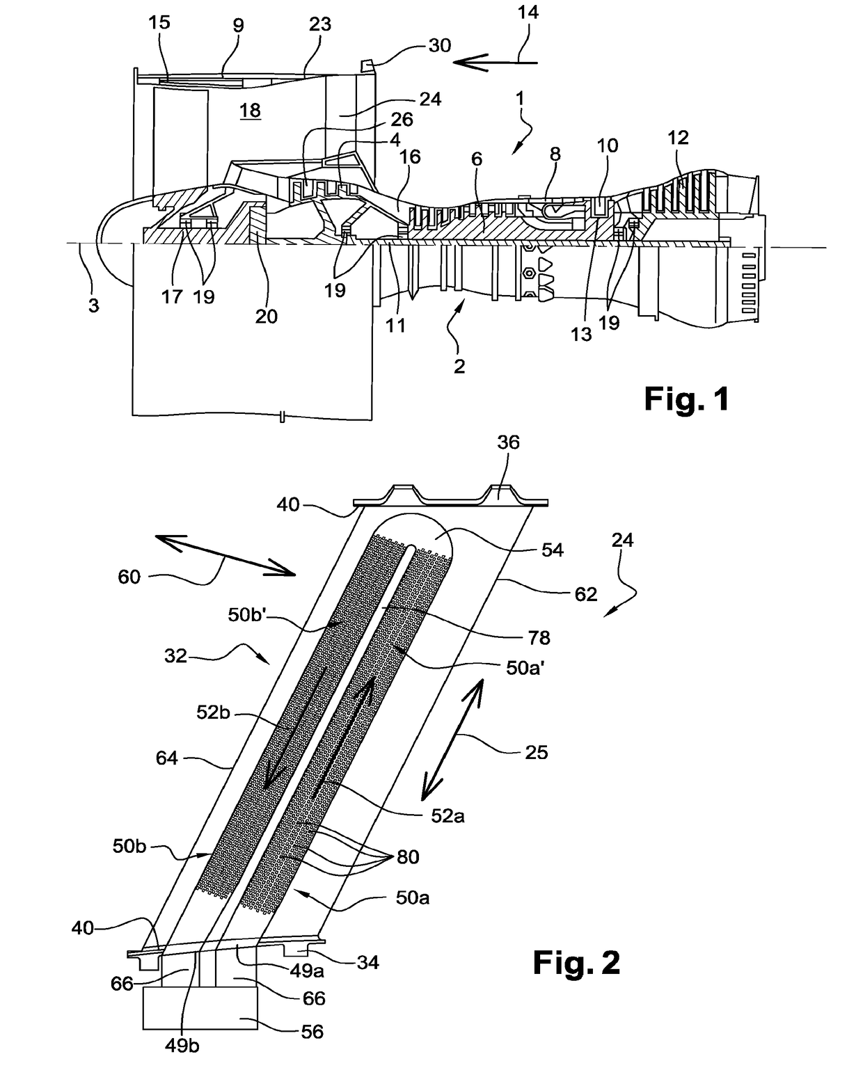 Output director vane for an aircraft turbine engine, with an improved lubricant cooling function using a heat conduction matrix housed in an inner duct of the vane