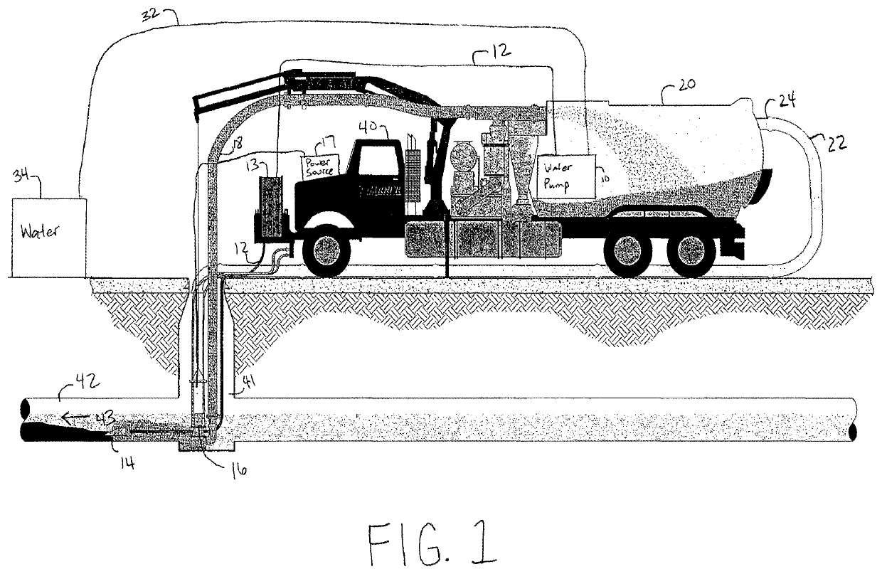 Apparatus for cleaning pipes having pumping and vacuuming capability