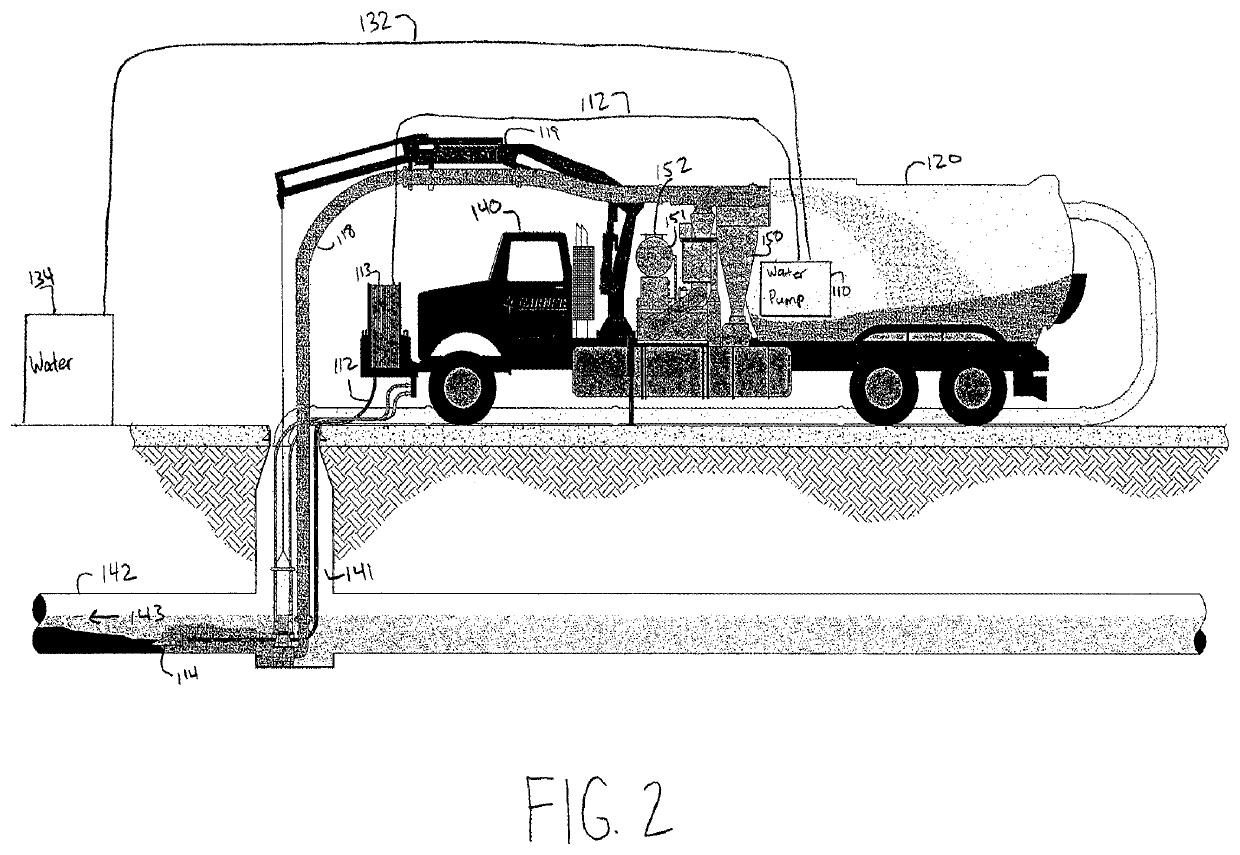 Apparatus for cleaning pipes having pumping and vacuuming capability