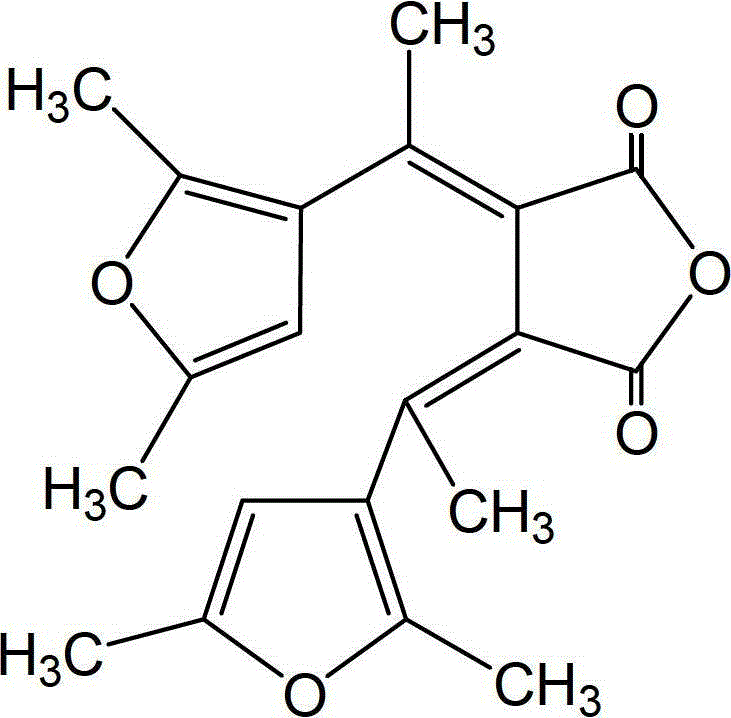 Synthetic method of dual-furan substituted fulgide photochromic compound