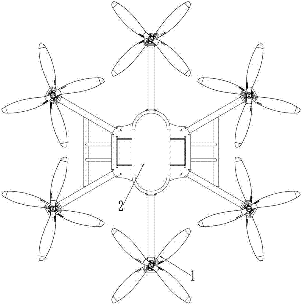 Unmanned aerial vehicle used for spraying pesticides in agriculture and forestry