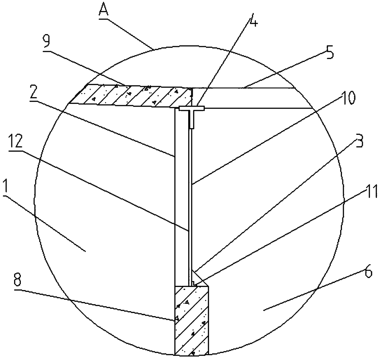 Trench heat exchange mechanism for house