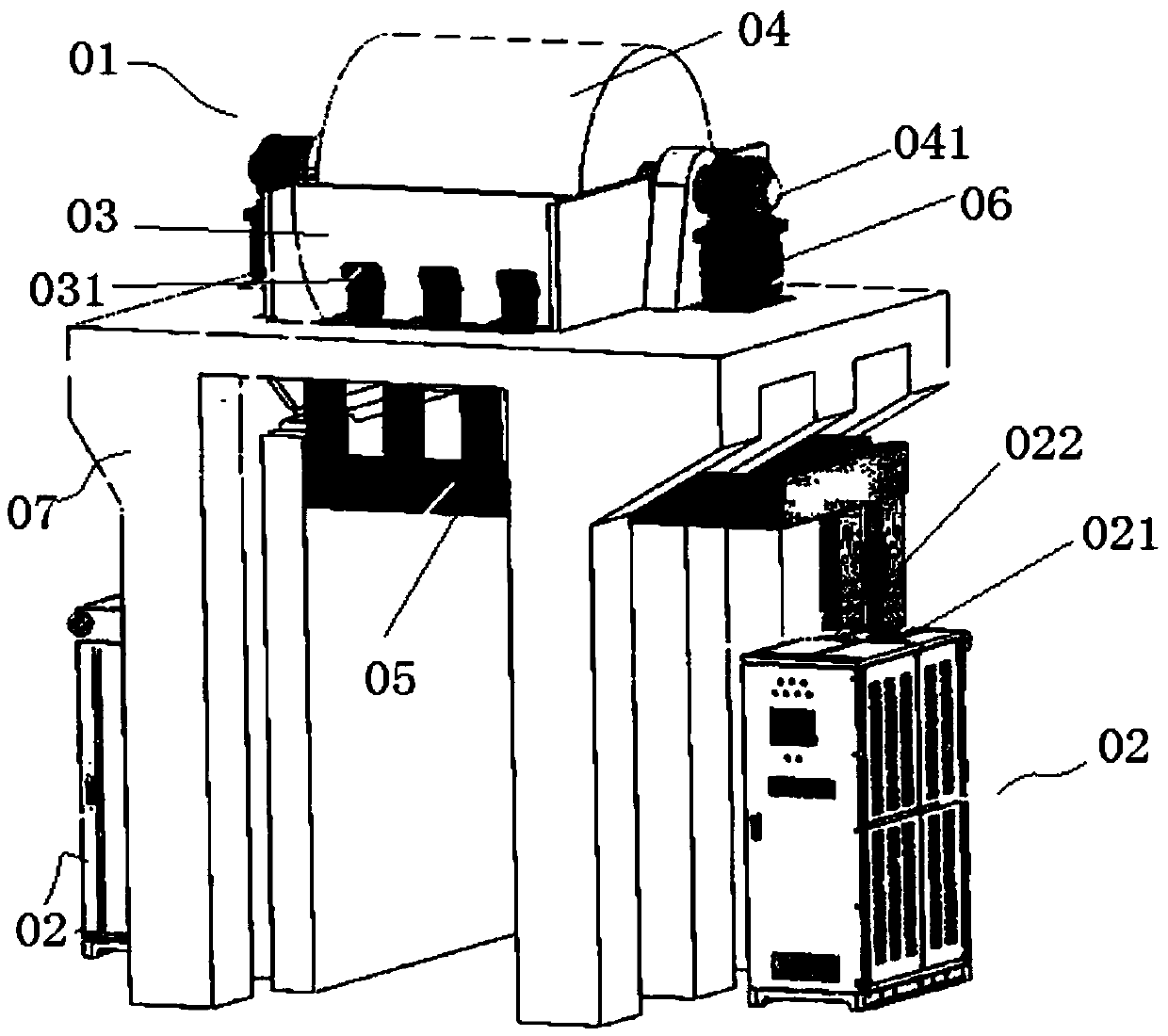 A foil machine power supply integration structure and copper foil production equipment