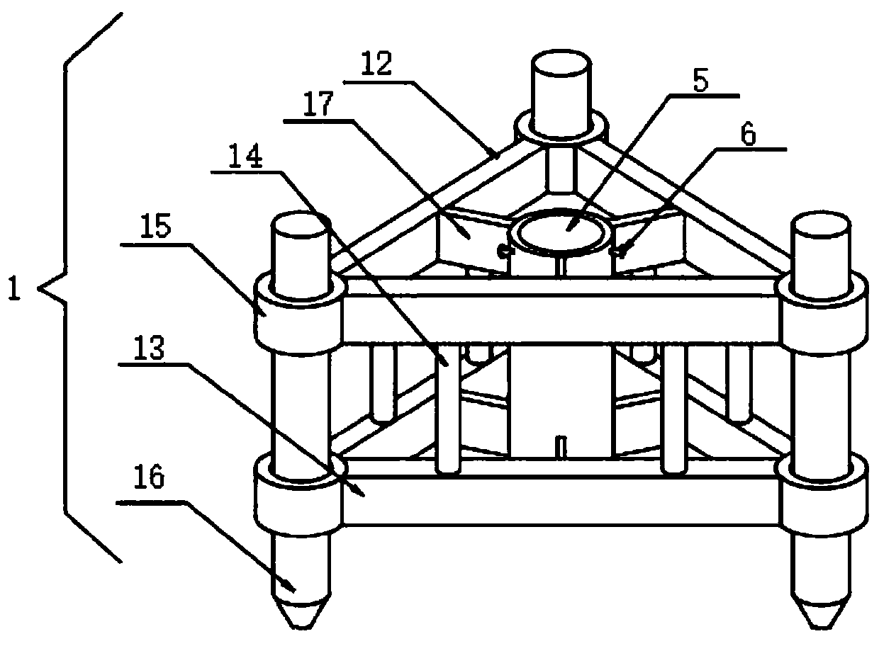 Anchor rod construction device for building engineering