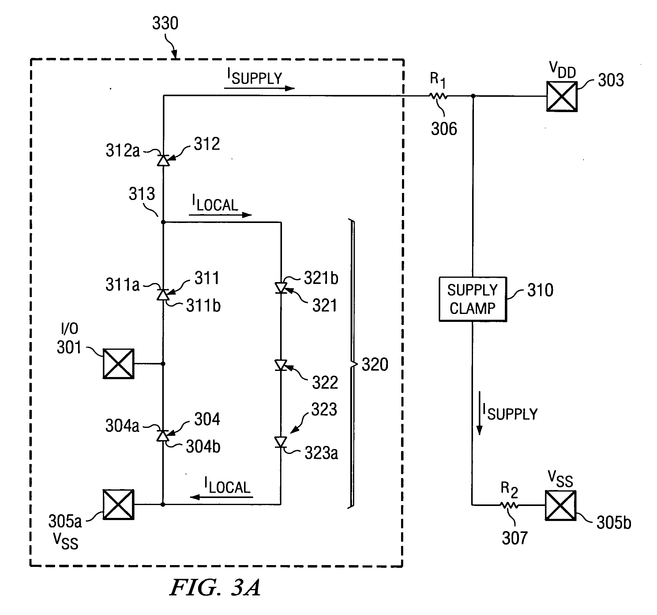 Local ESD protection for low-capacitance applications