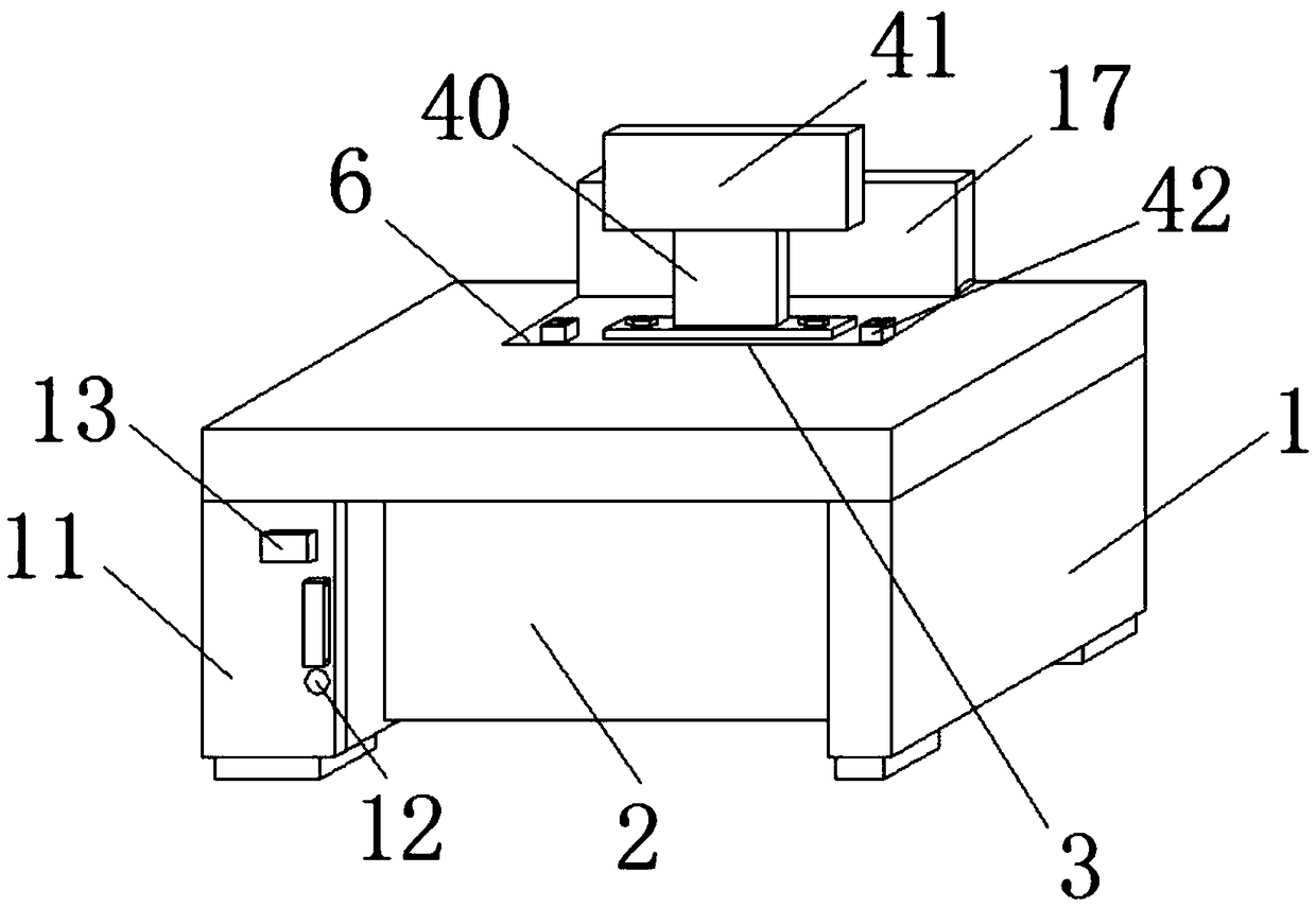 Hospital computer antitheft falling-preventive table