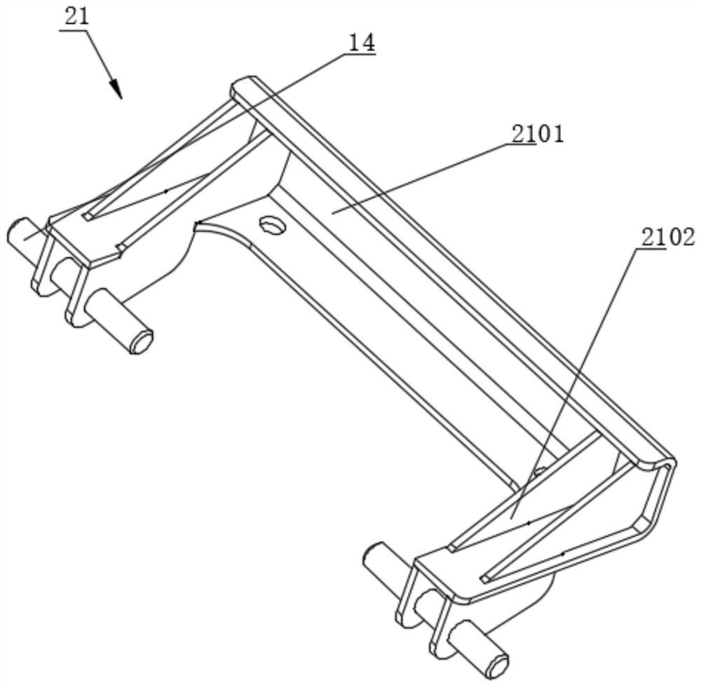 Automatic blocky workpiece conveying mechanism