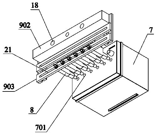 Acid solution preparation and injection device for lead storage battery