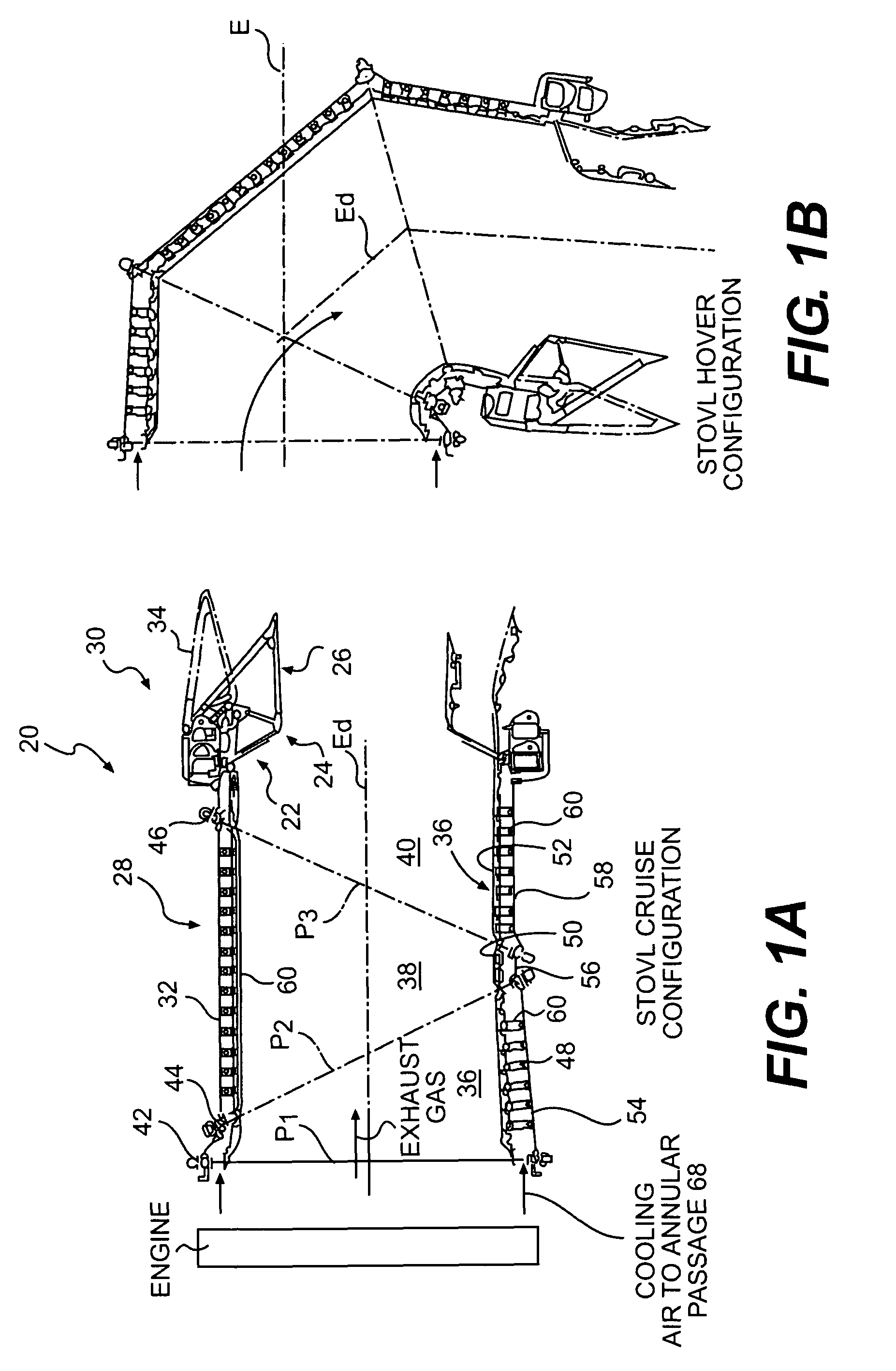 Low profile attachment hanger system for a cooling liner within a gas turbine engine swivel exhaust duct