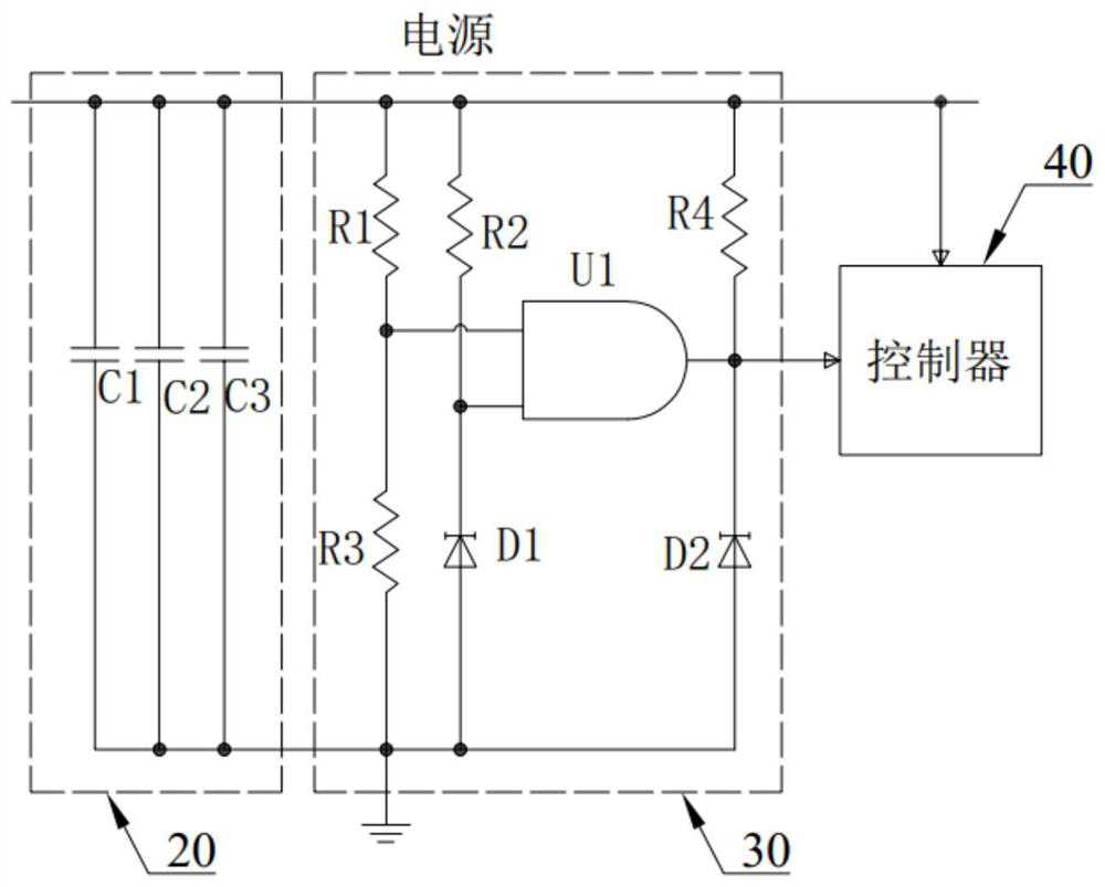 Power failure protection system of 5G gateway