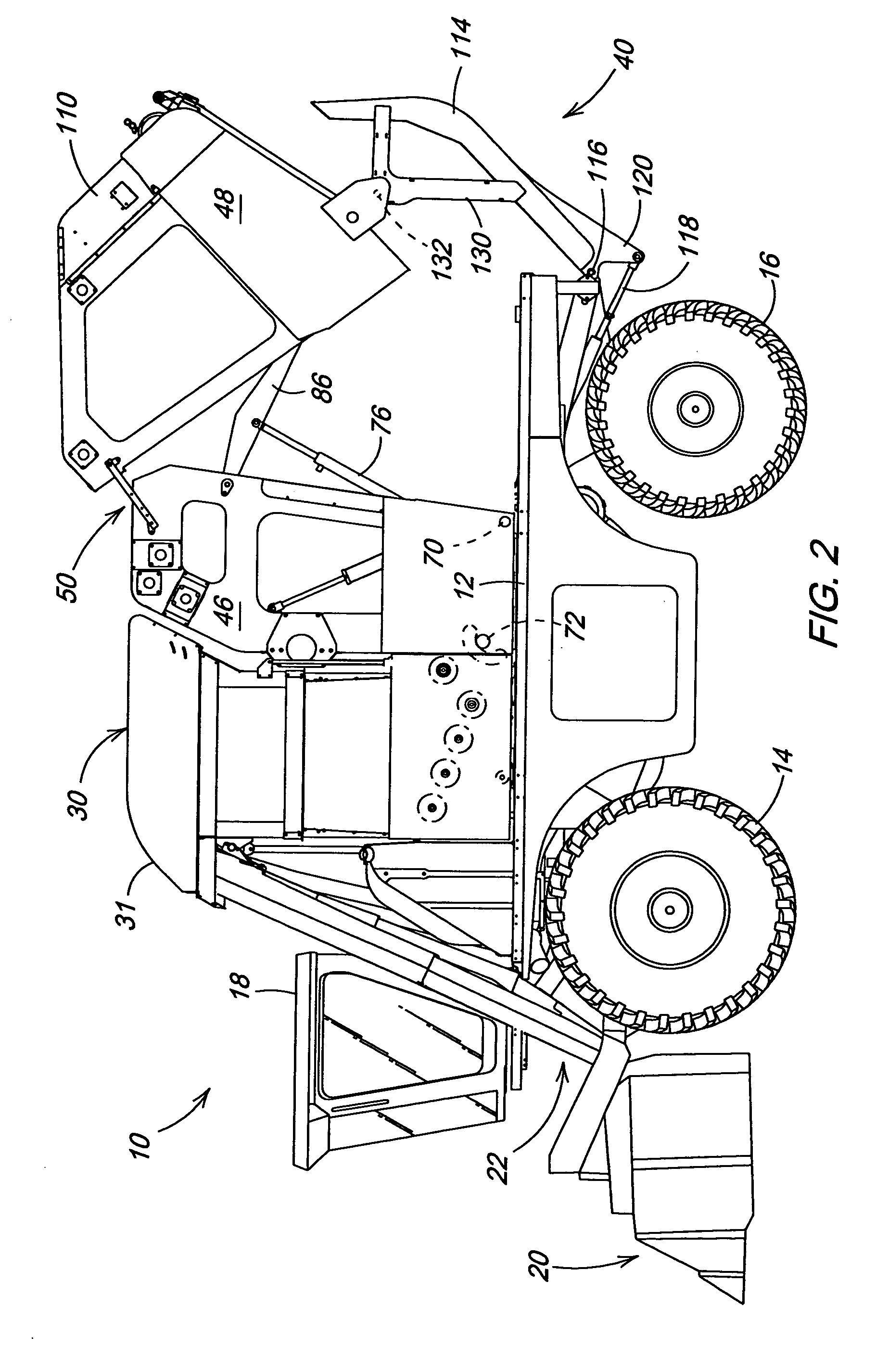 Baler gate linkage and latch structur