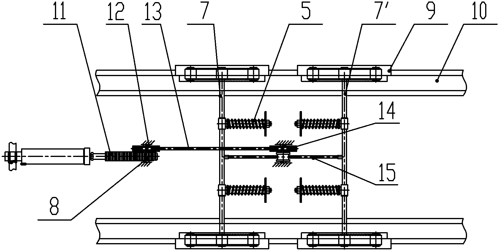 Self-locking car stopper in can