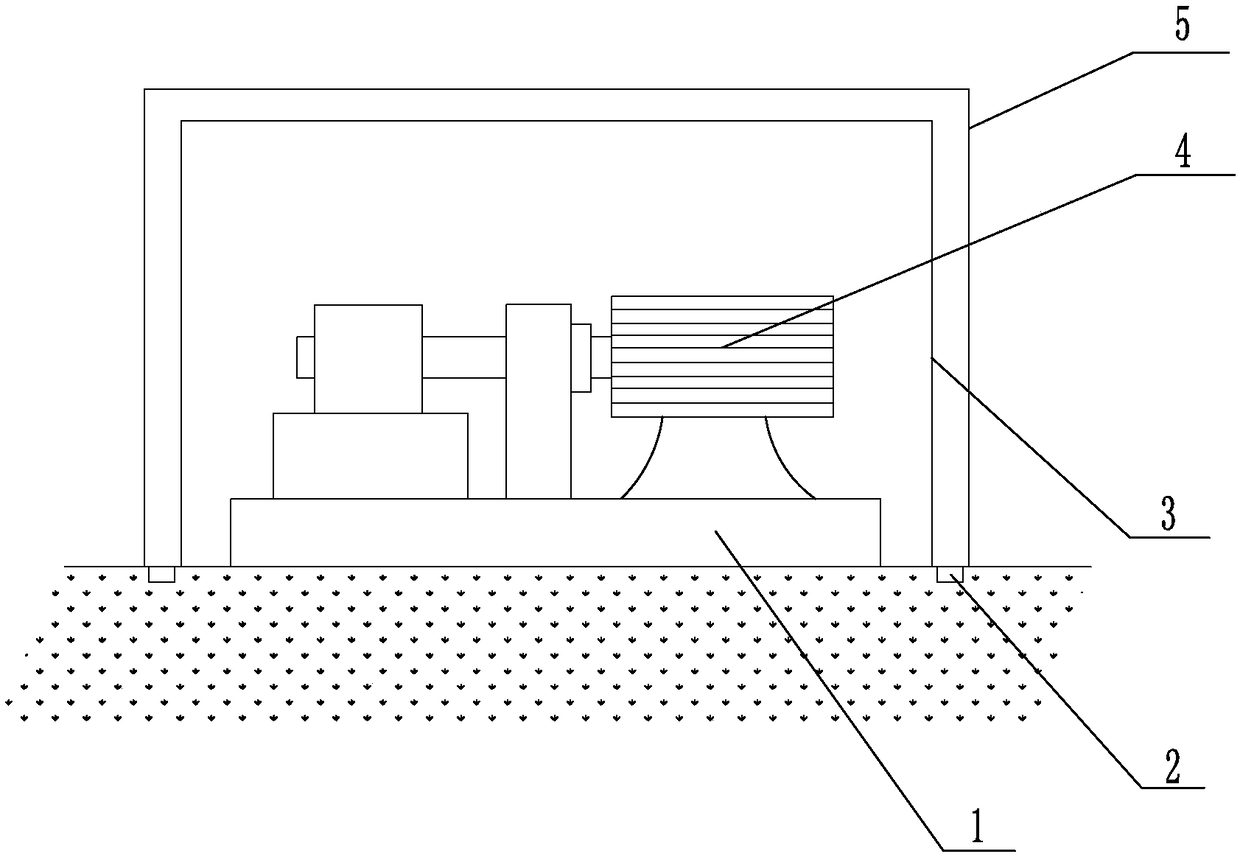 Mine industrial pump body protection device