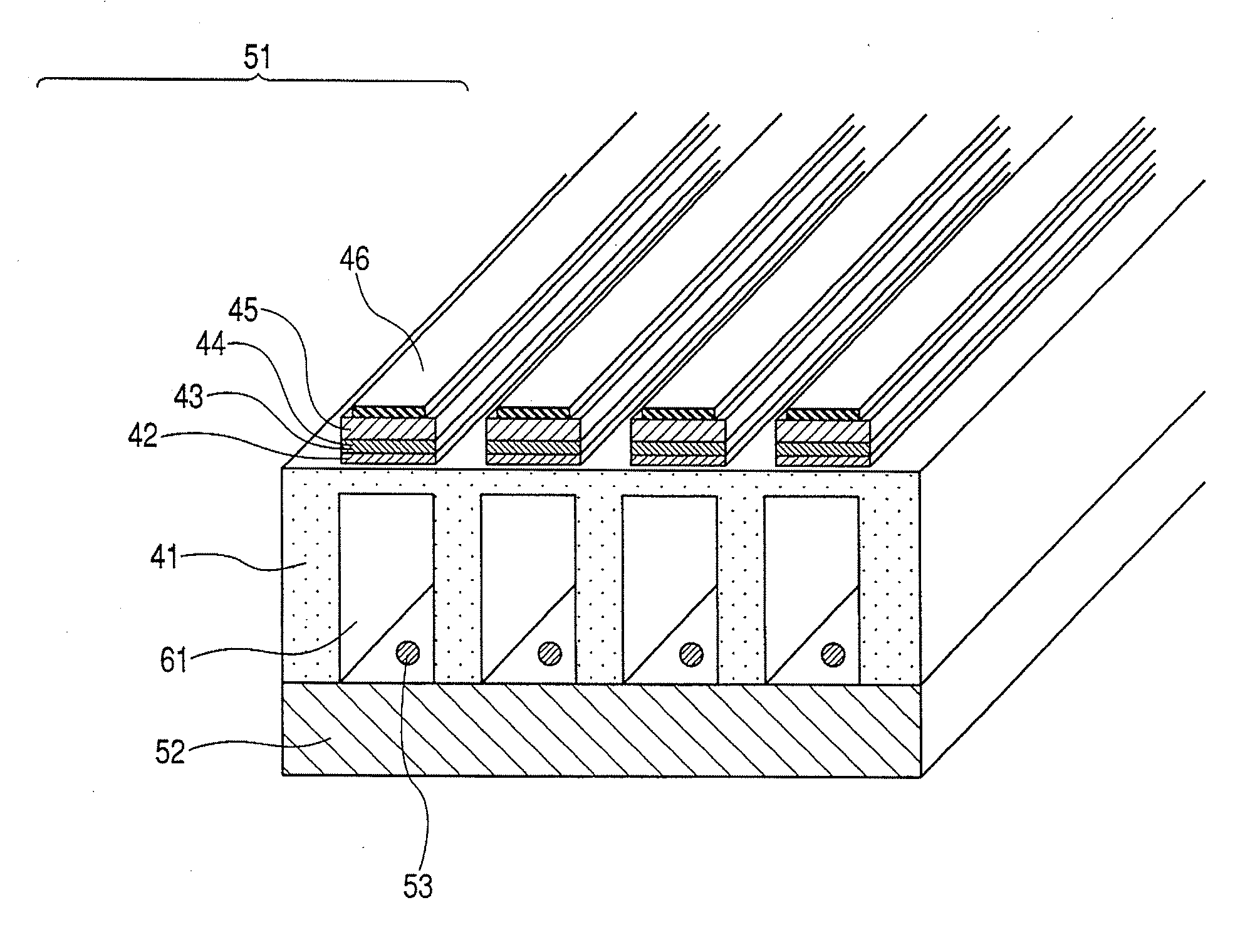 Piezoelectric element, ink jet head and producing method for piezoelectric element