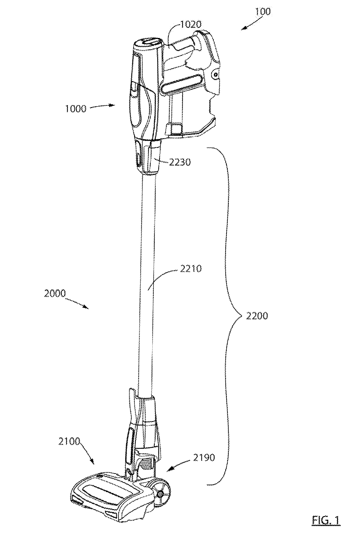 Surface cleaning apparatus with a variable inlet flow area