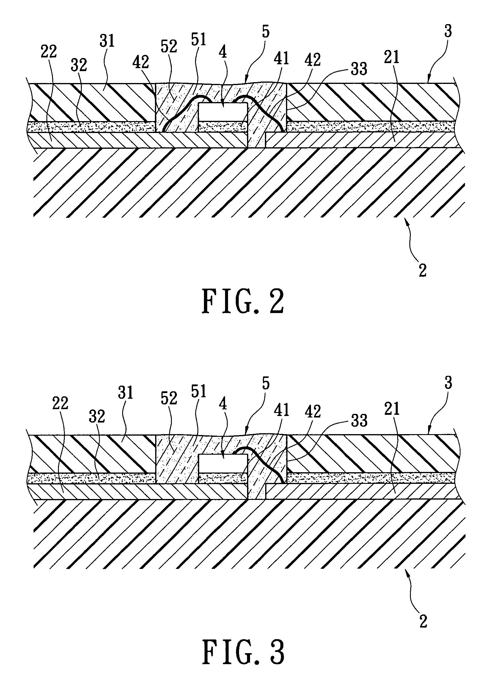 LED chip packaging structure